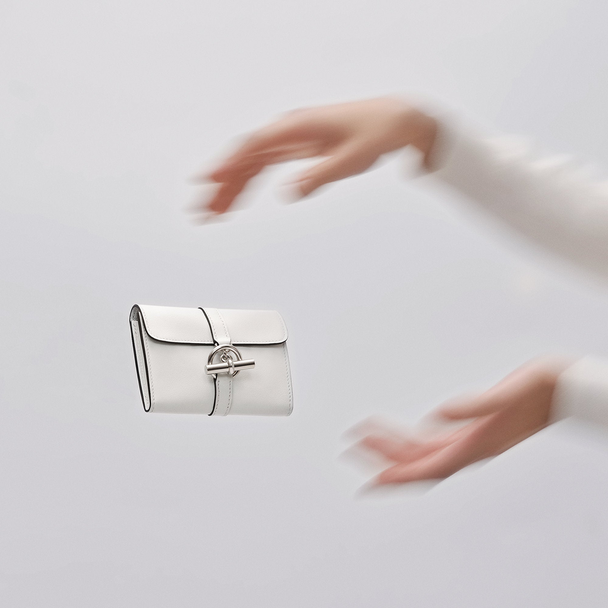 Hermes Glenan Compact Wallet Toupe