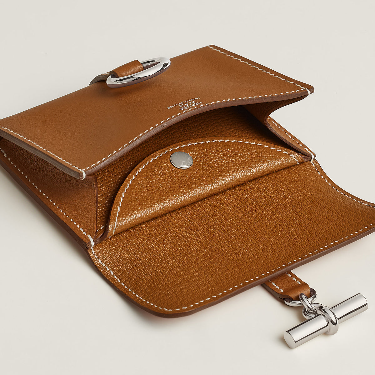 Hermes Glenan Compact Wallet Gold