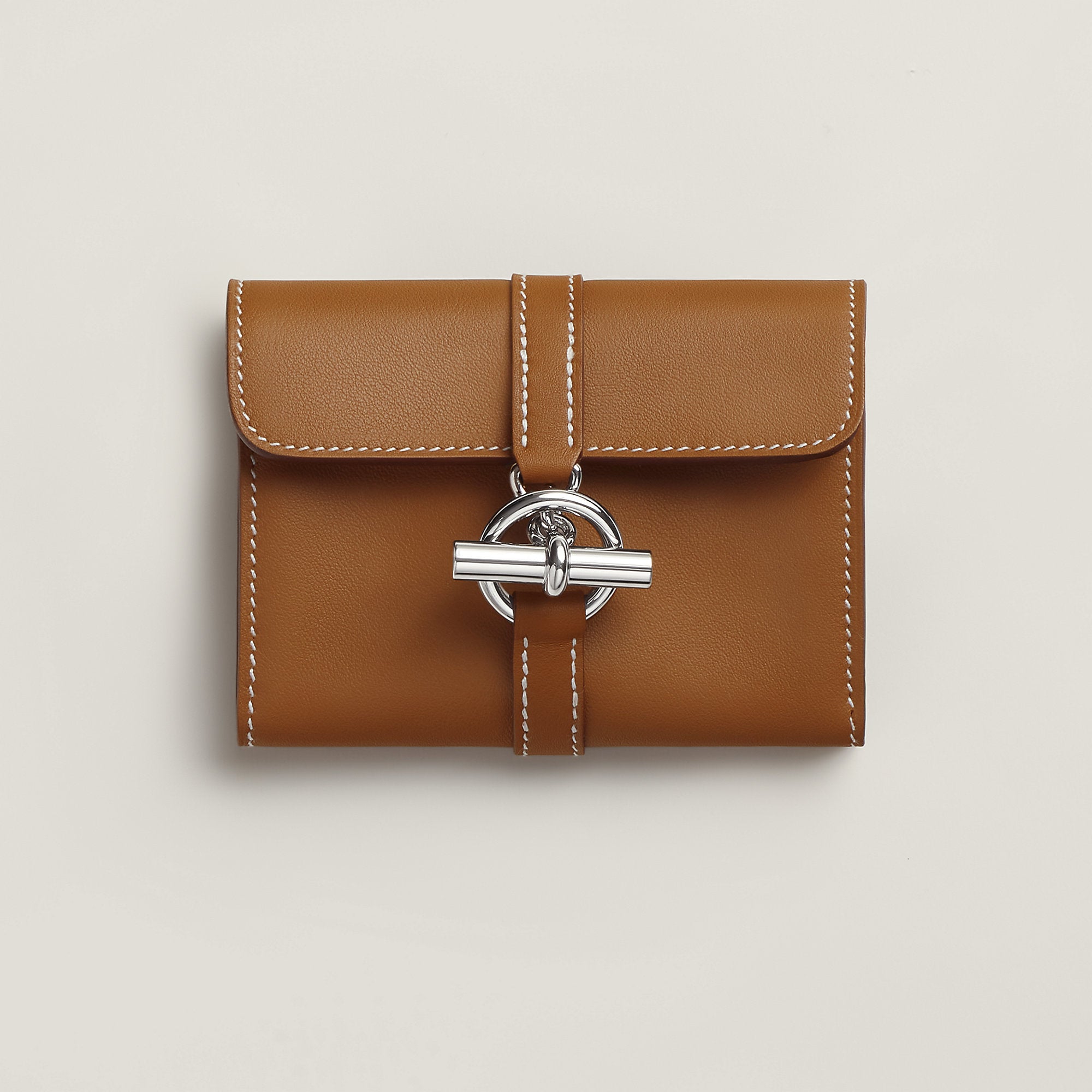 Hermes Glenan Compact Wallet Gold