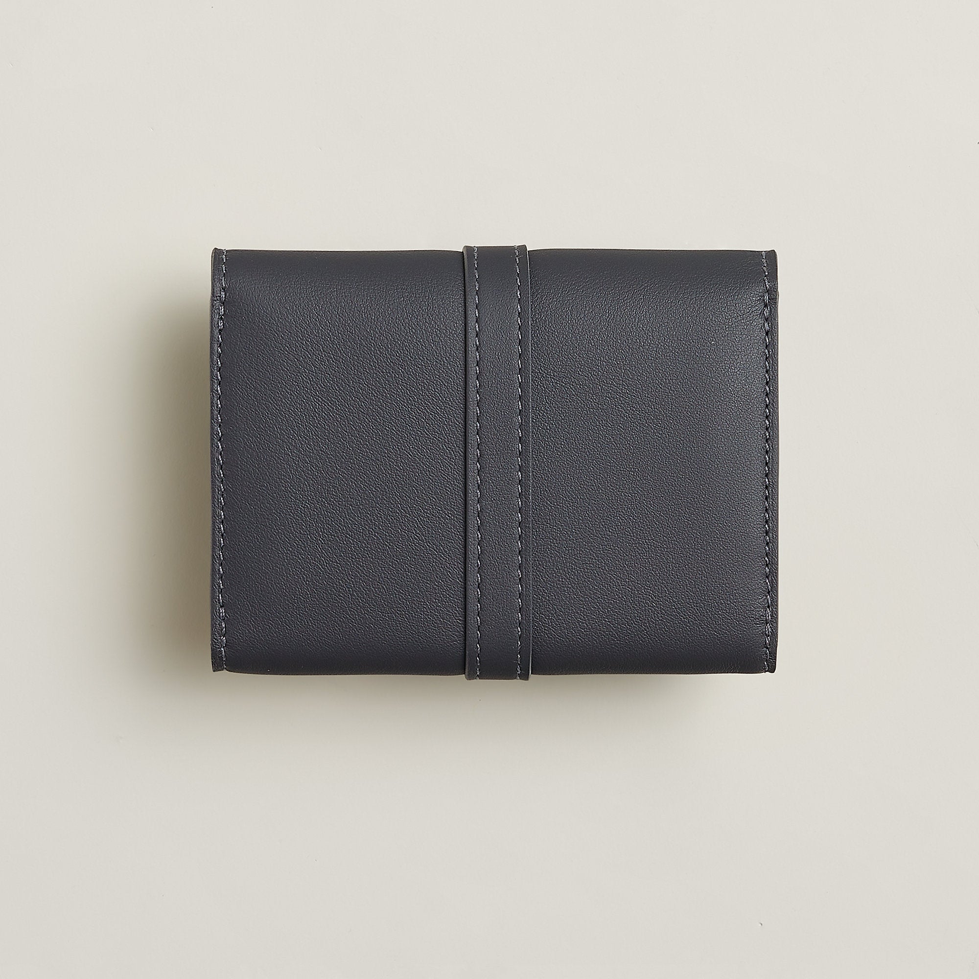 Hermes Glenan Compact Wallet Ardoise