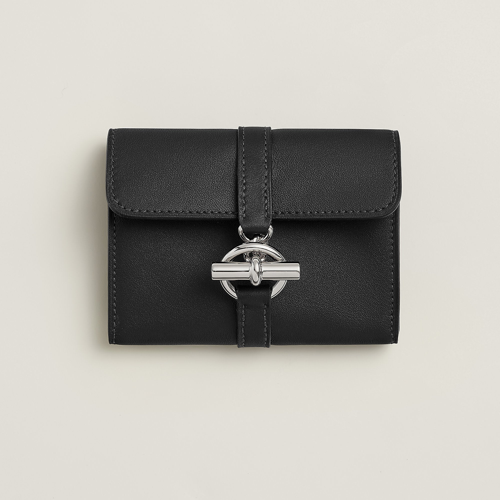 Hermes Glenan Compact Wallet Noir