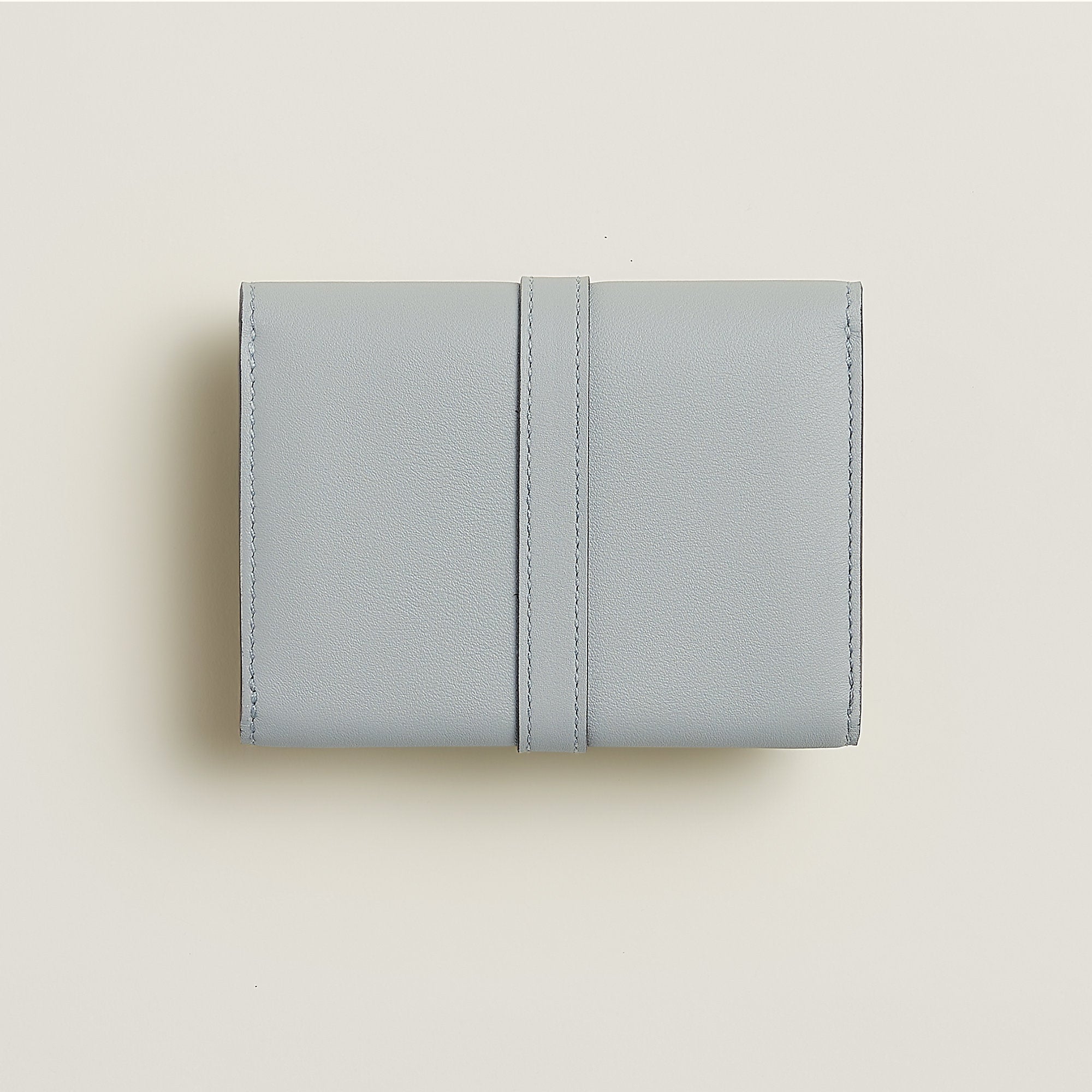 Hermes Glenan Compact Wallet Bleu Glacier