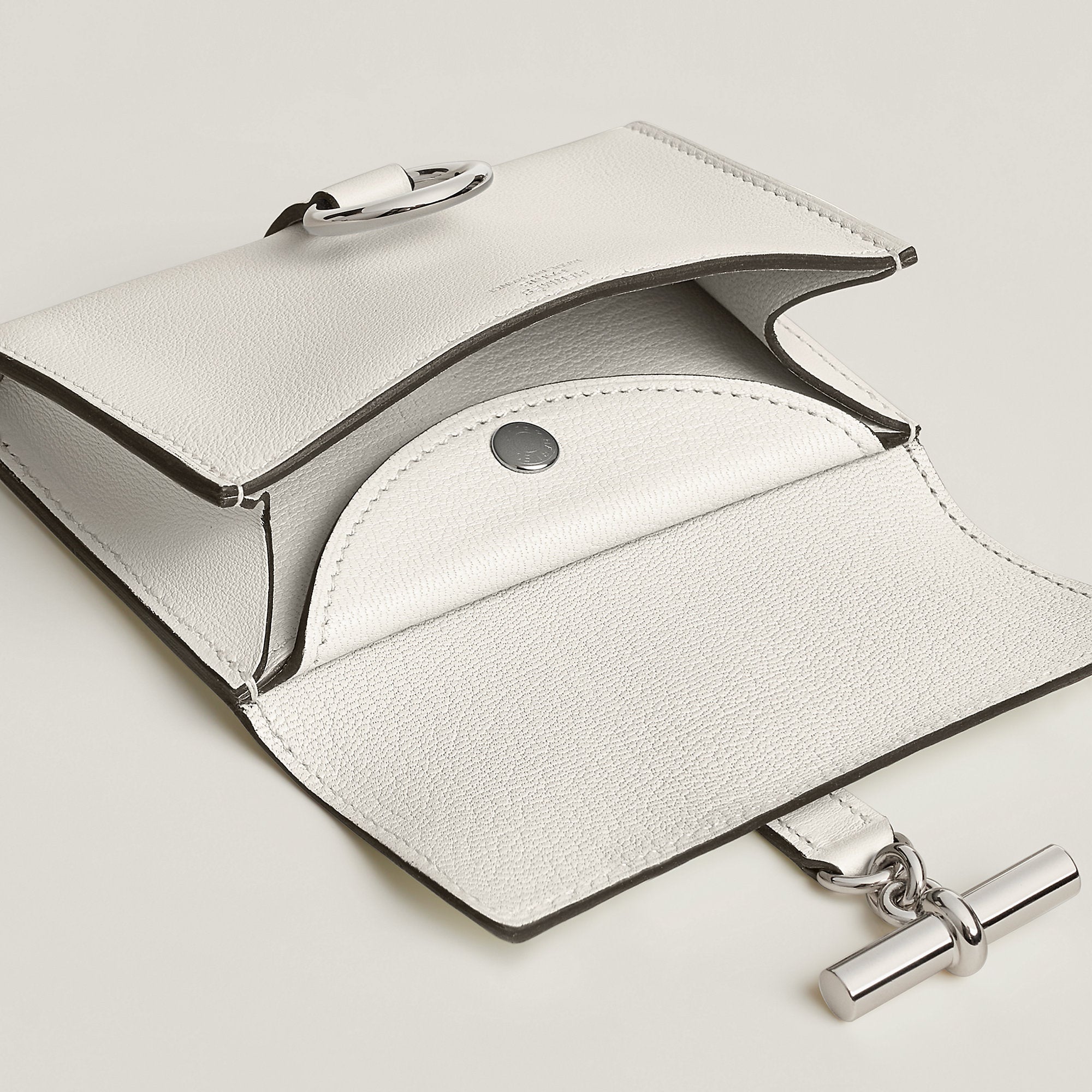 Hermes Glenan Compact Wallet Gris Ple