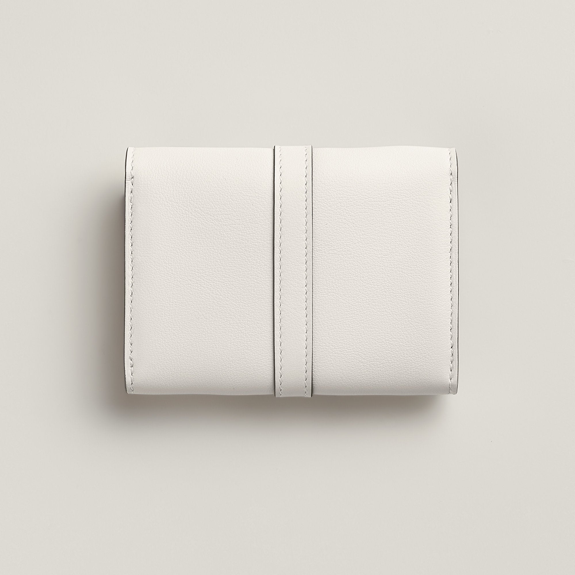 Hermes Glenan Compact Wallet Gris Ple