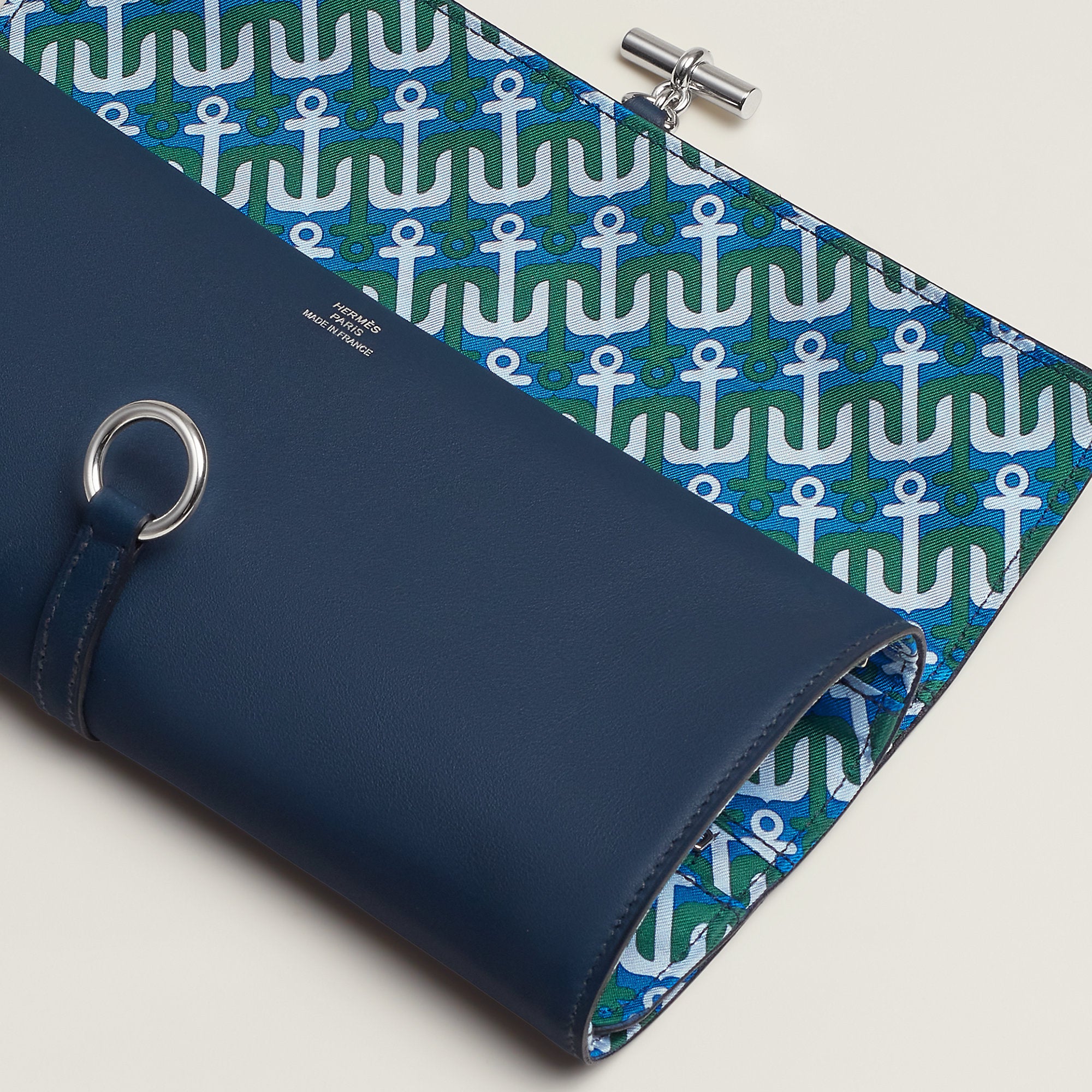 Hermes Glenan Pouch Navy