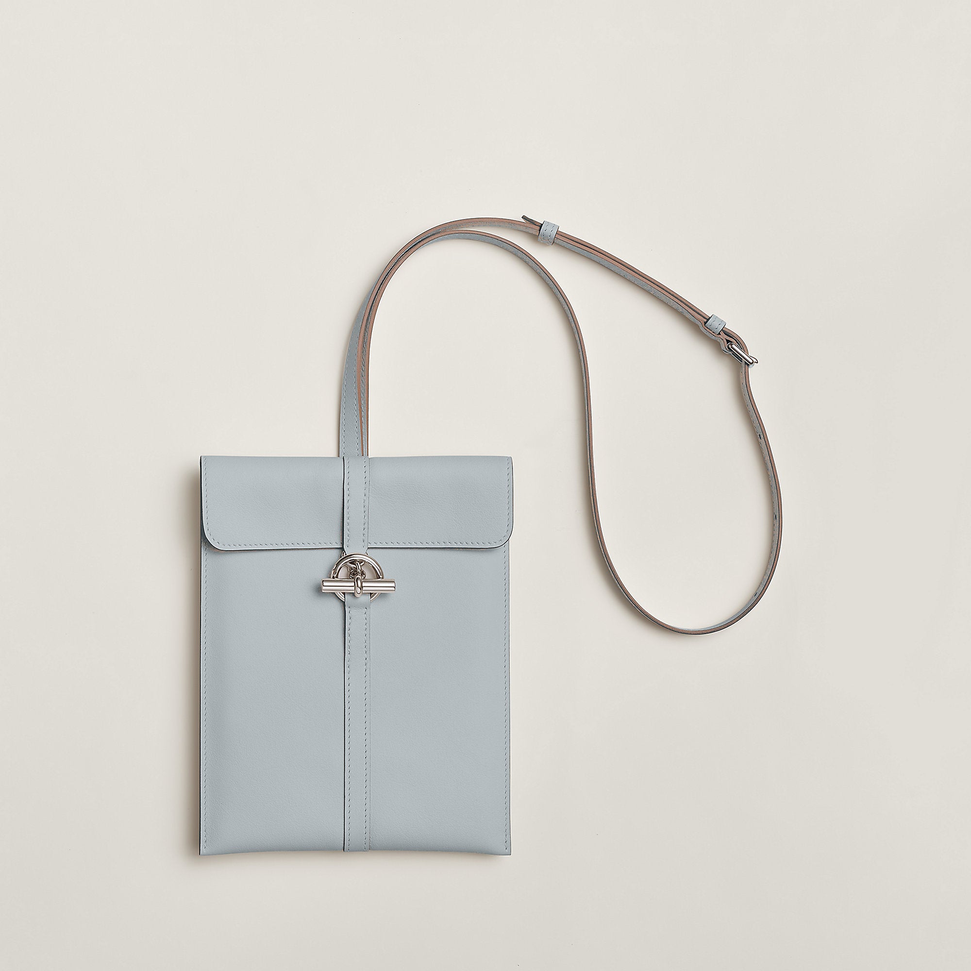 Hermes Glenan To Go Pouch Bleu Glacier