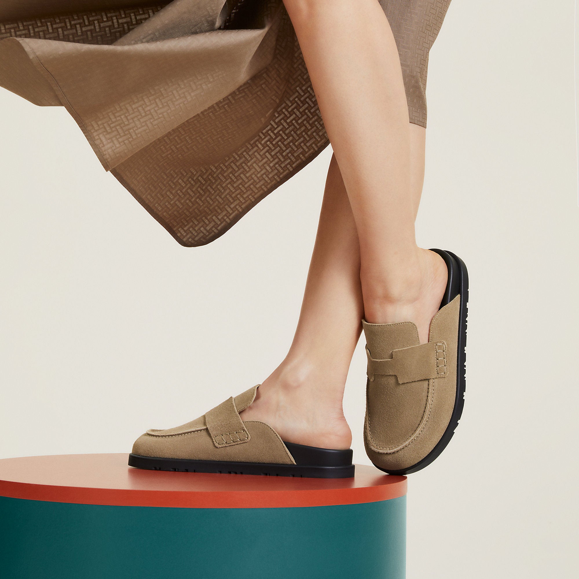 Hermes Go Mule Beige Sable