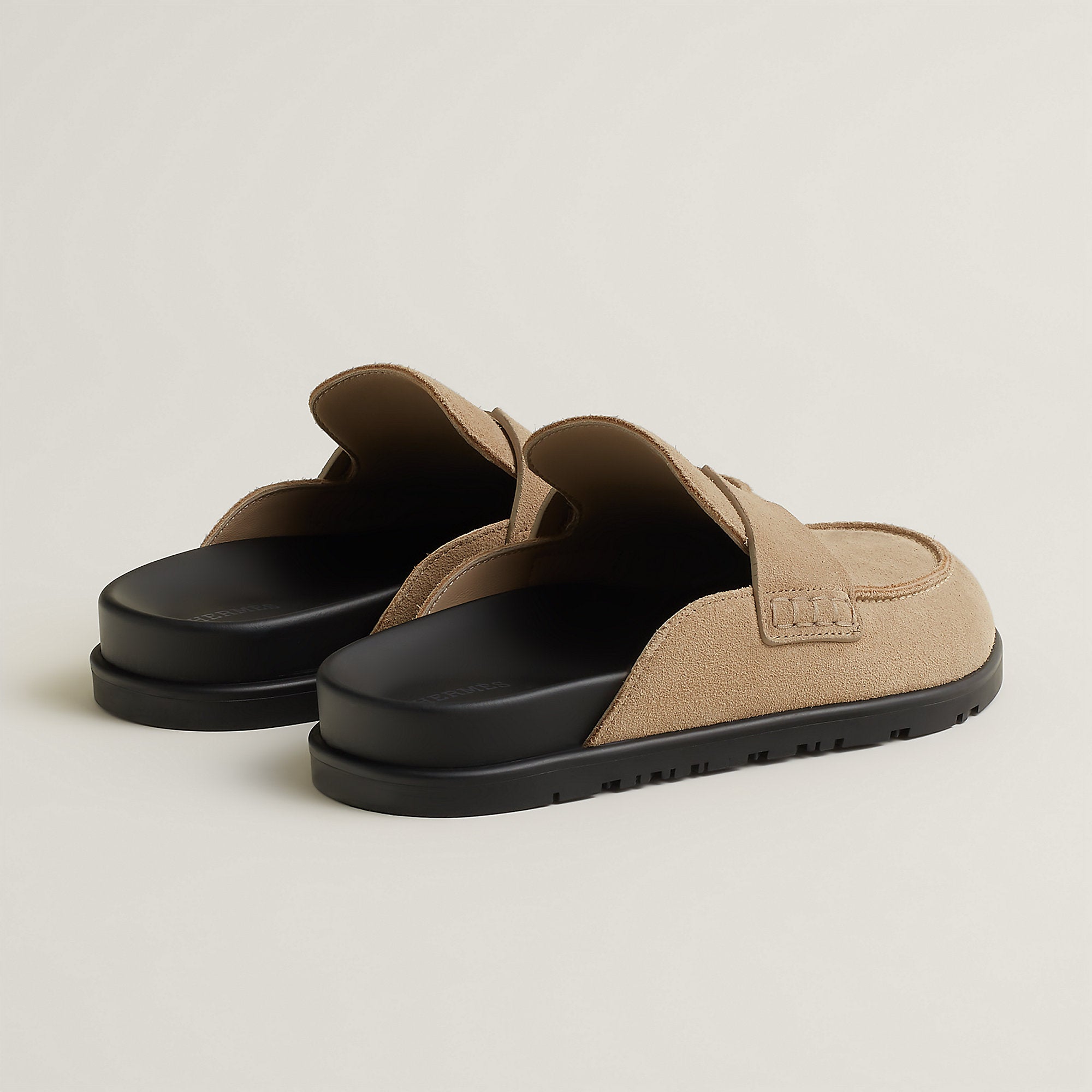 Hermes Go Mule Beige Camel
