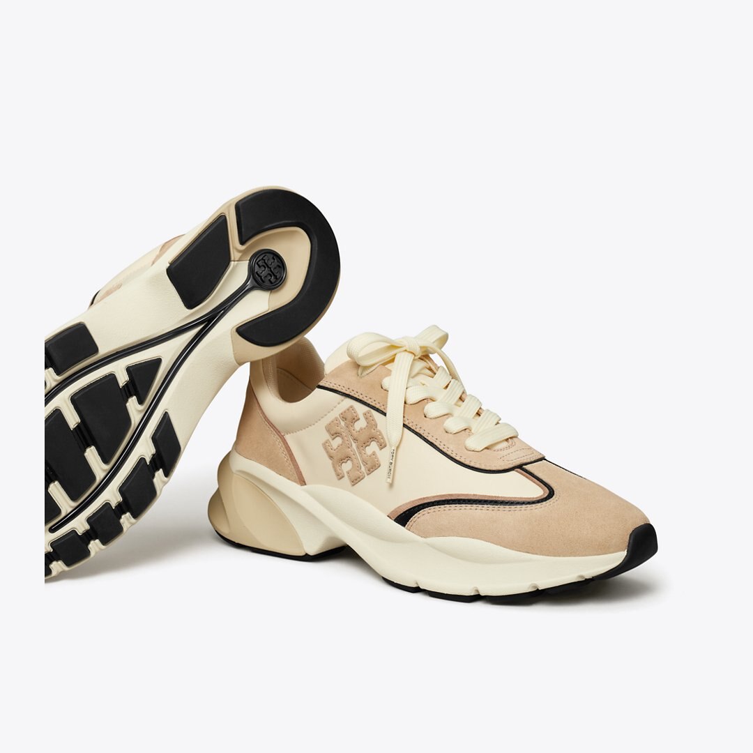 Tory Burch Good Luck Trainer FRENCH PEARL / LINO