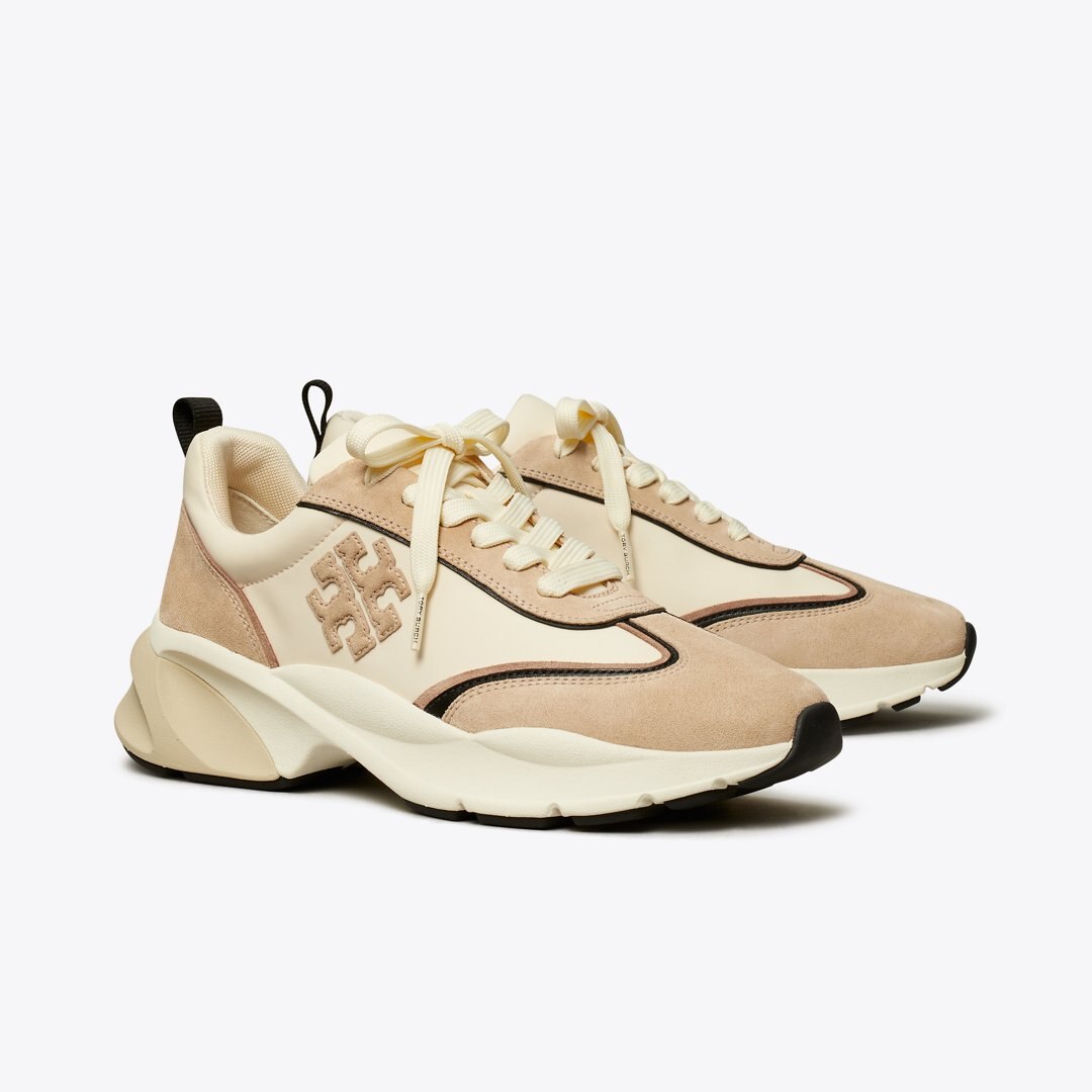 Tory Burch Good Luck Trainer FRENCH PEARL / LINO