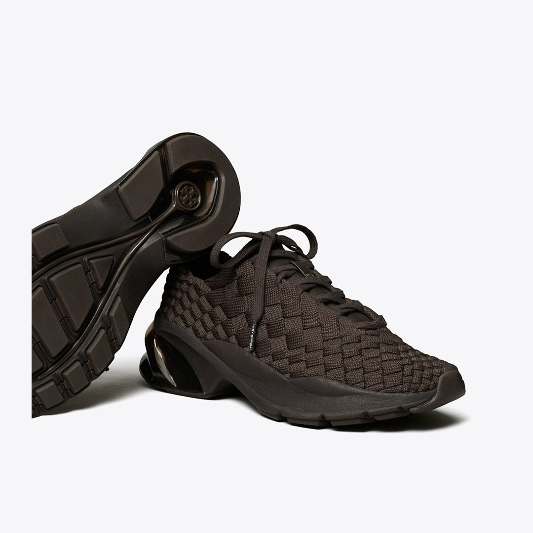 Tory Burch Good Luck Woven Trainer COCOA