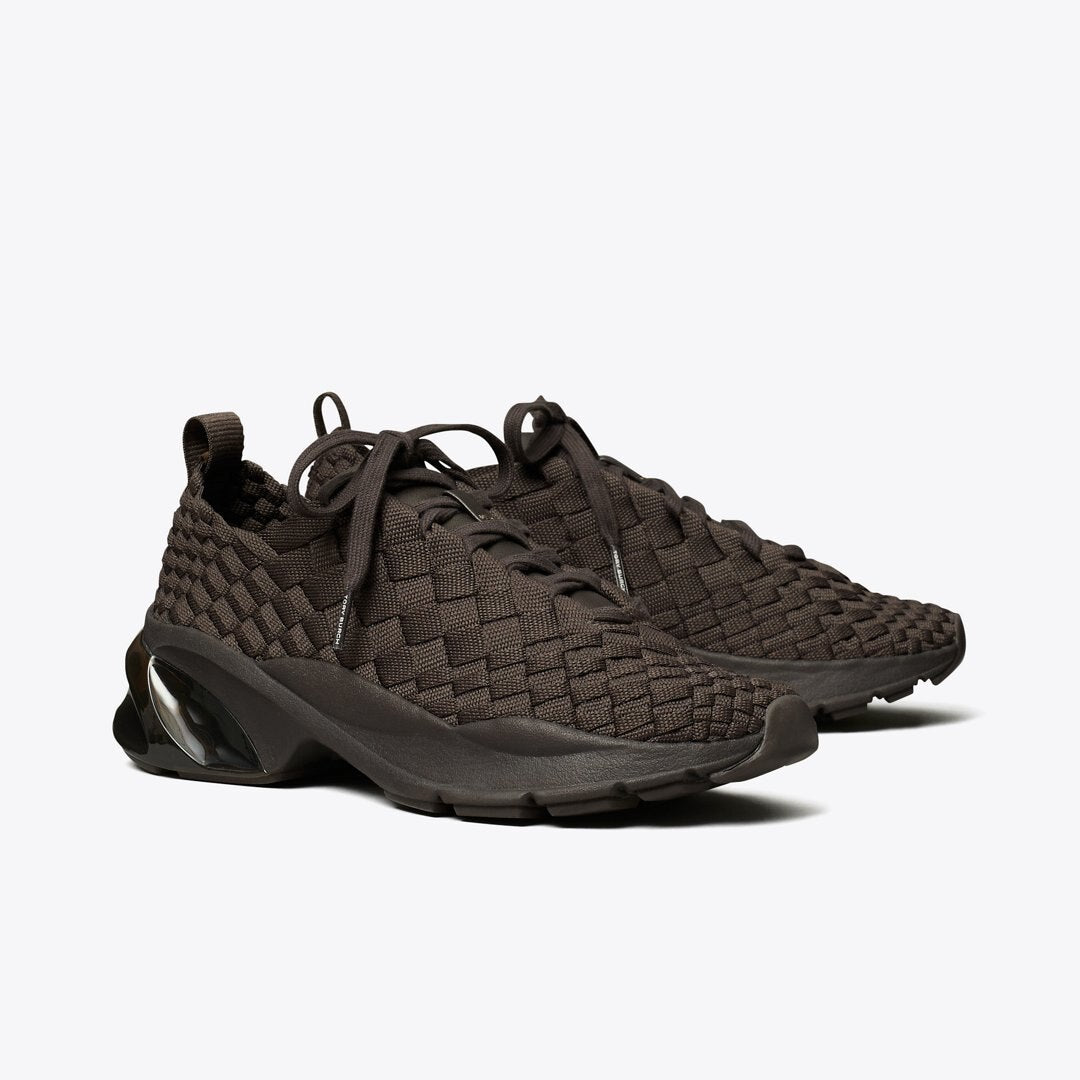 Tory Burch Good Luck Woven Trainer COCOA