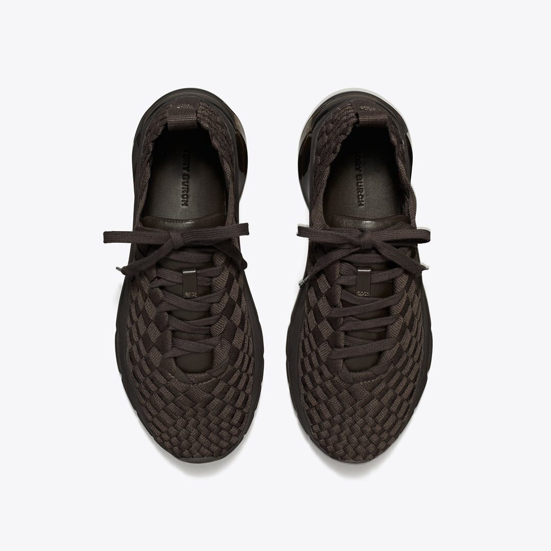 Tory Burch Good Luck Woven Trainer COCOA