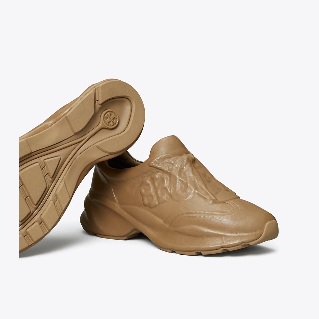 Tory Burch Good Luck X-Ray Trainer LIGHT CHAI