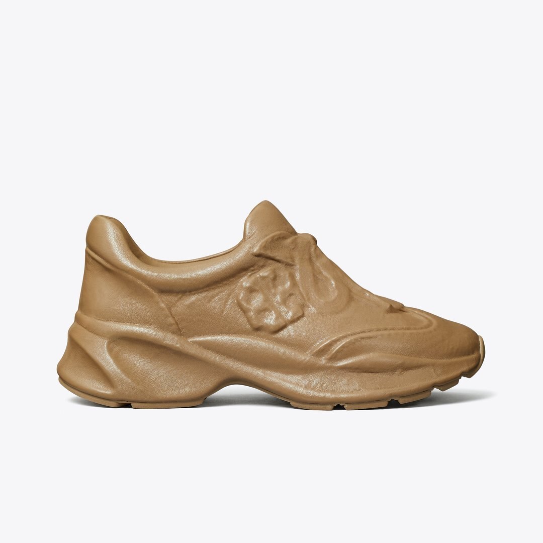 Tory Burch Good Luck X-Ray Trainer LIGHT CHAI