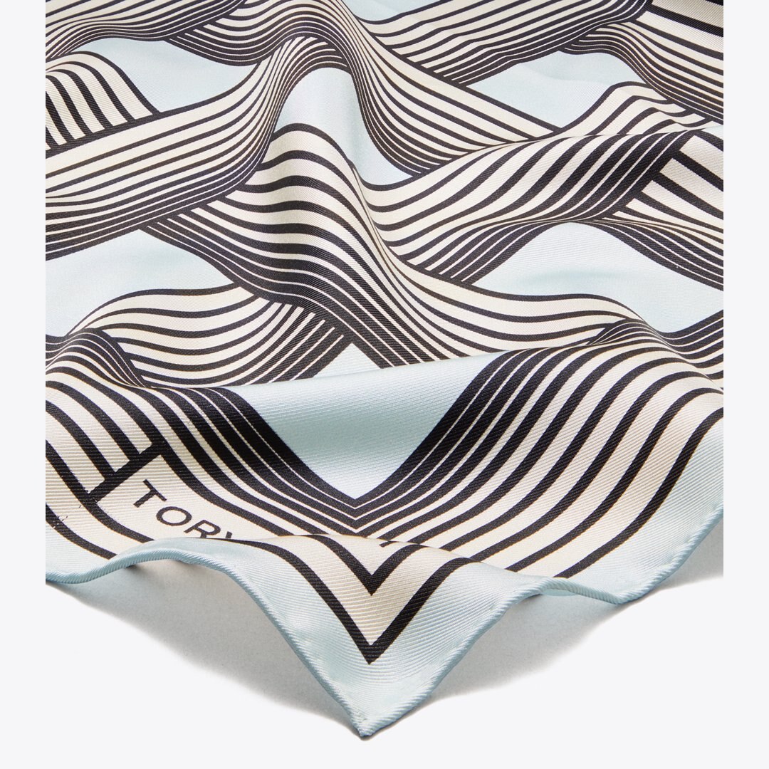 Tory Burch Gradual Stripe Neckerchief Gradual Stripe Blue