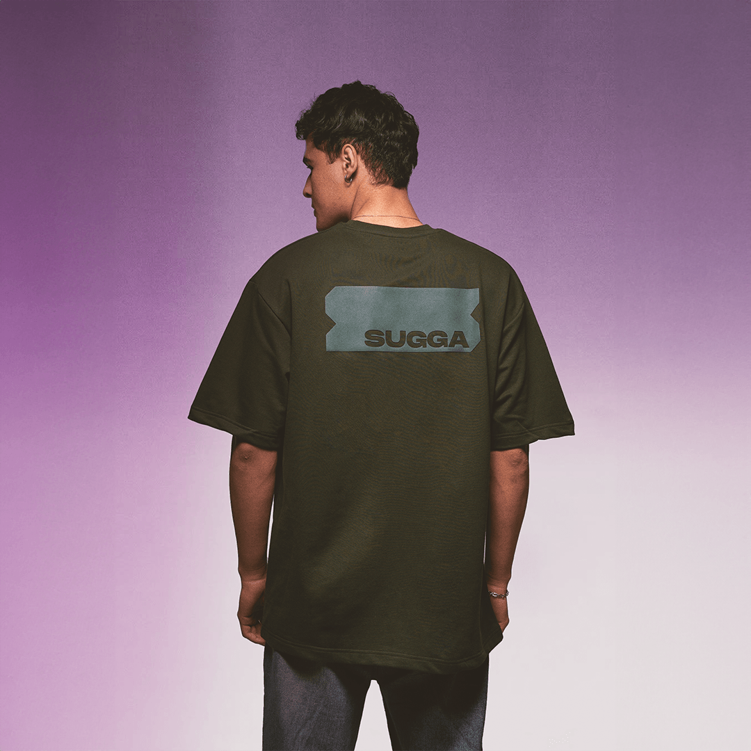 Sugga Stamp Tshirt - Olive Green Regular Fit