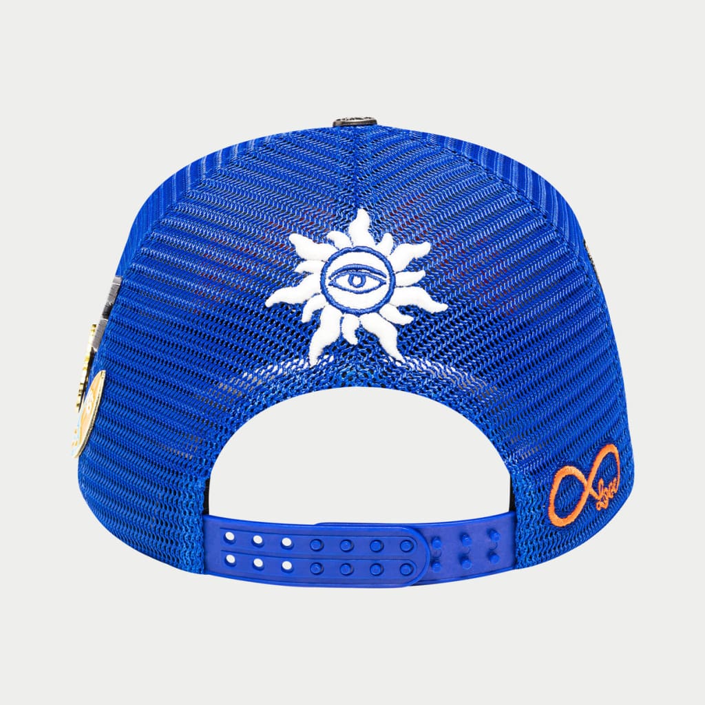 Godspeed GS Forever Trucker Hat (Blue / Orange)