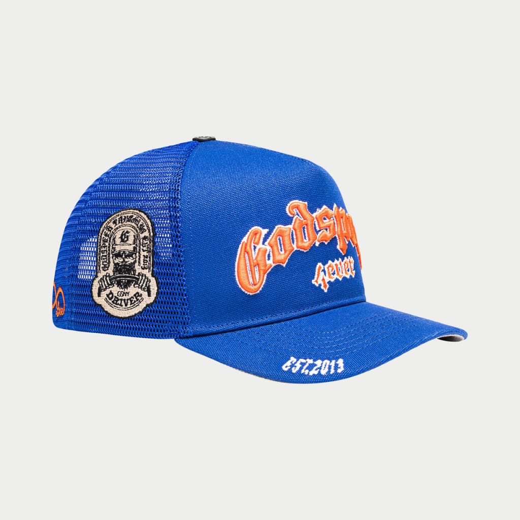 Godspeed GS Forever Trucker Hat (Blue / Orange)
