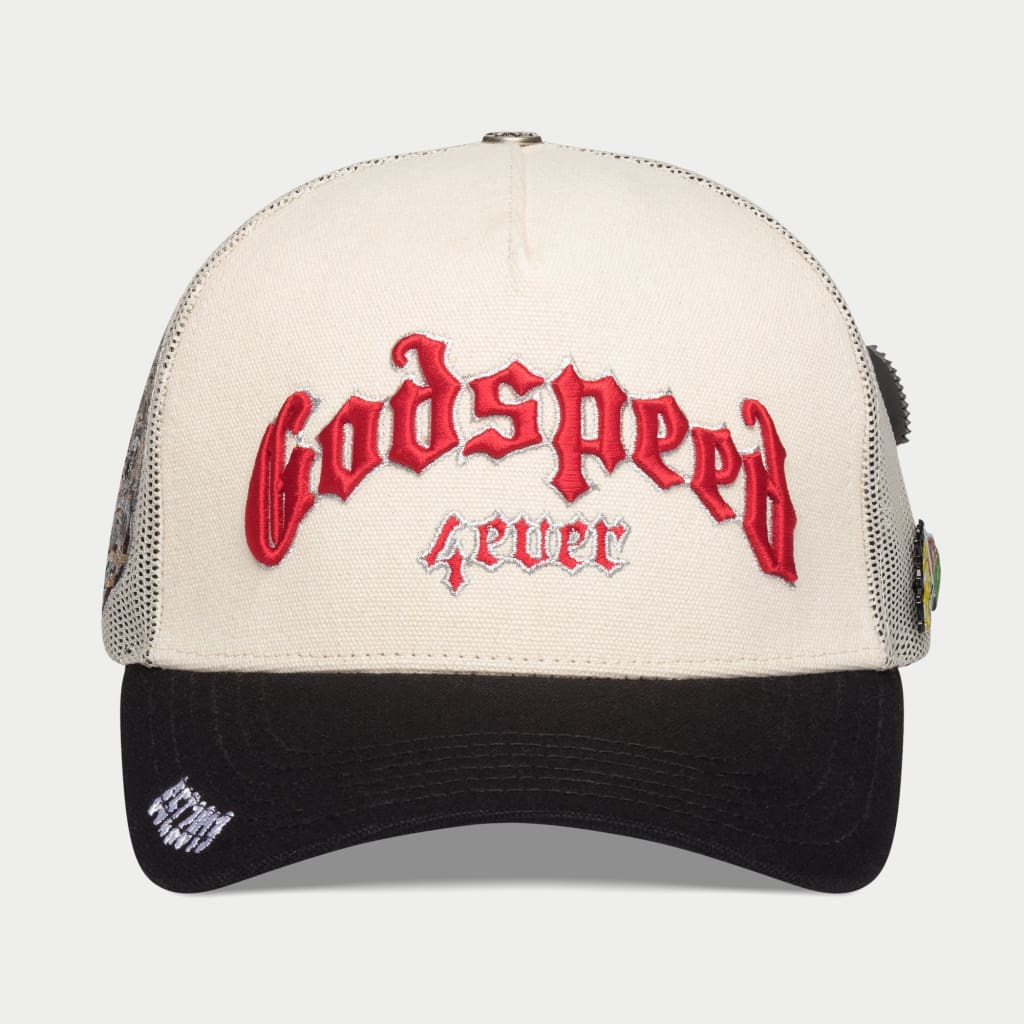 Godspeed GS Forever Trucker HAT (White / Black)