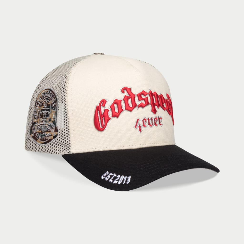 Godspeed GS Forever Trucker HAT (White / Black)