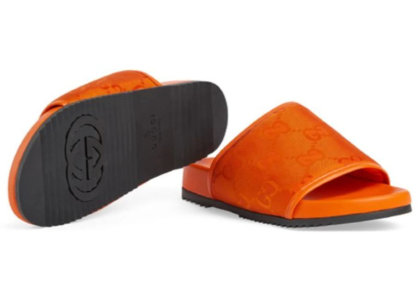 gucci gg slide sandal orange
