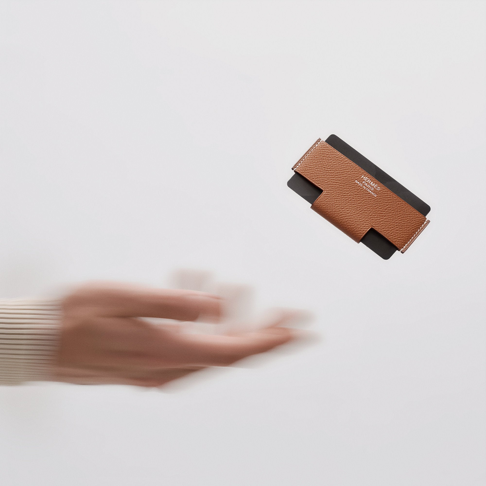 Hermes H Pocket Card Holder Noir