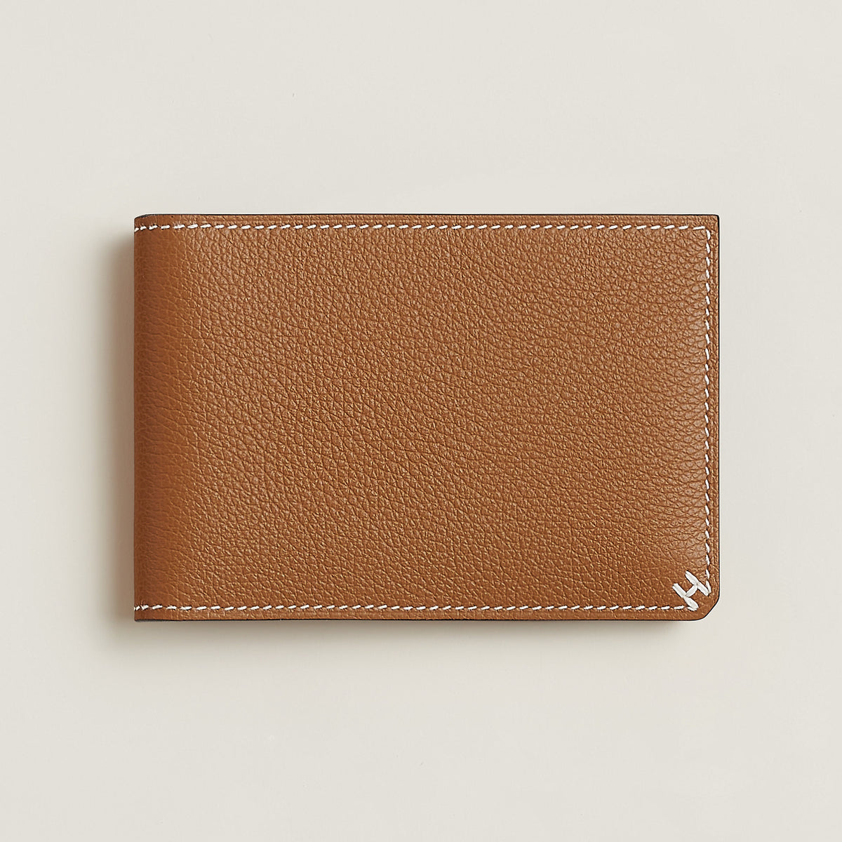 Hermes H Sellier Card Holder Gold