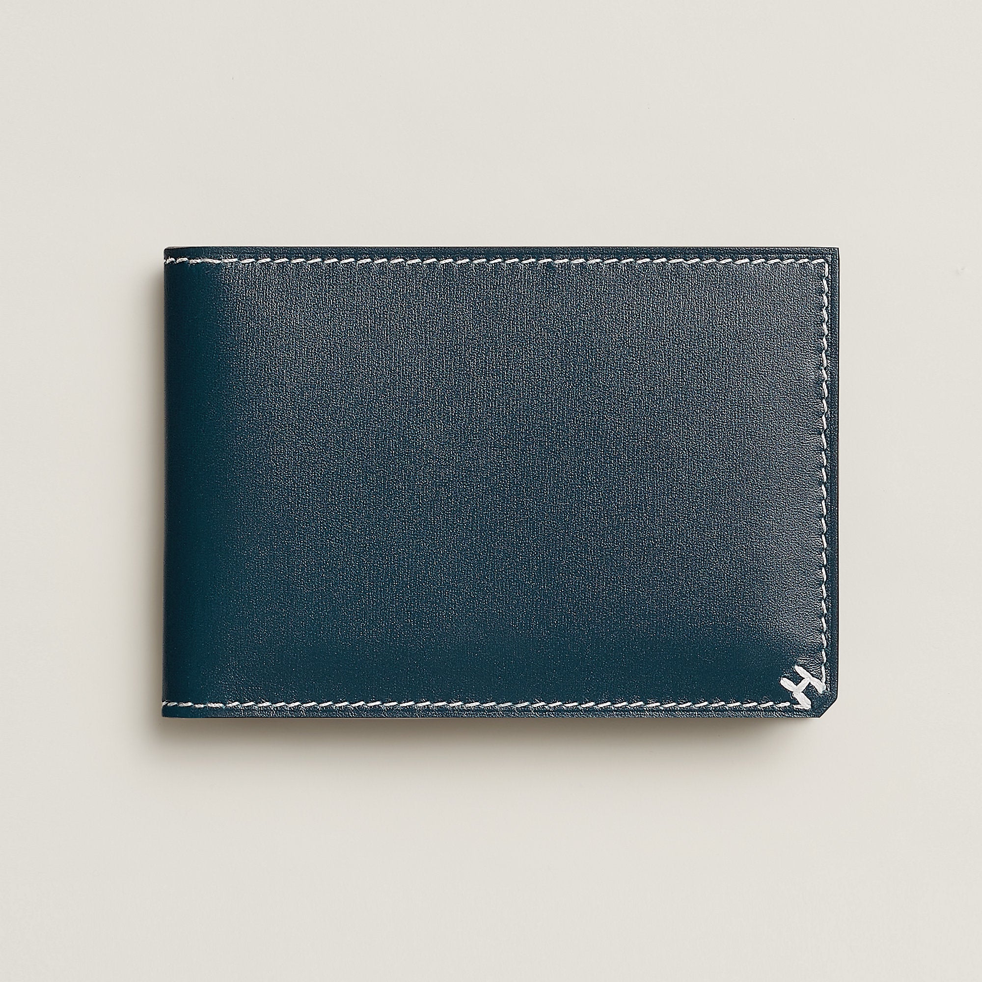 Hermes H Sellier Card Holder Bleu De Prusse