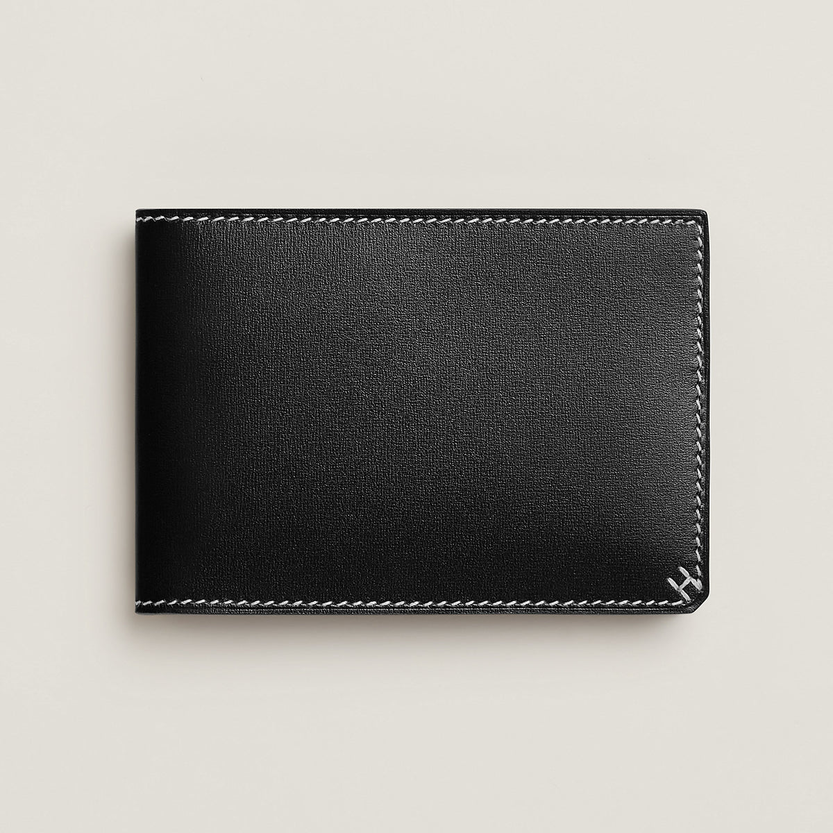 Hermes H Sellier Card Holder Noir