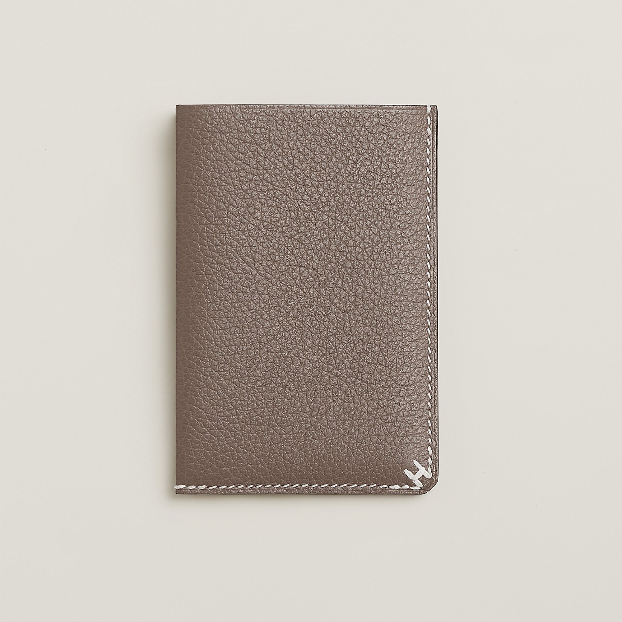 Hermes H Sellier Card Holder Toupe