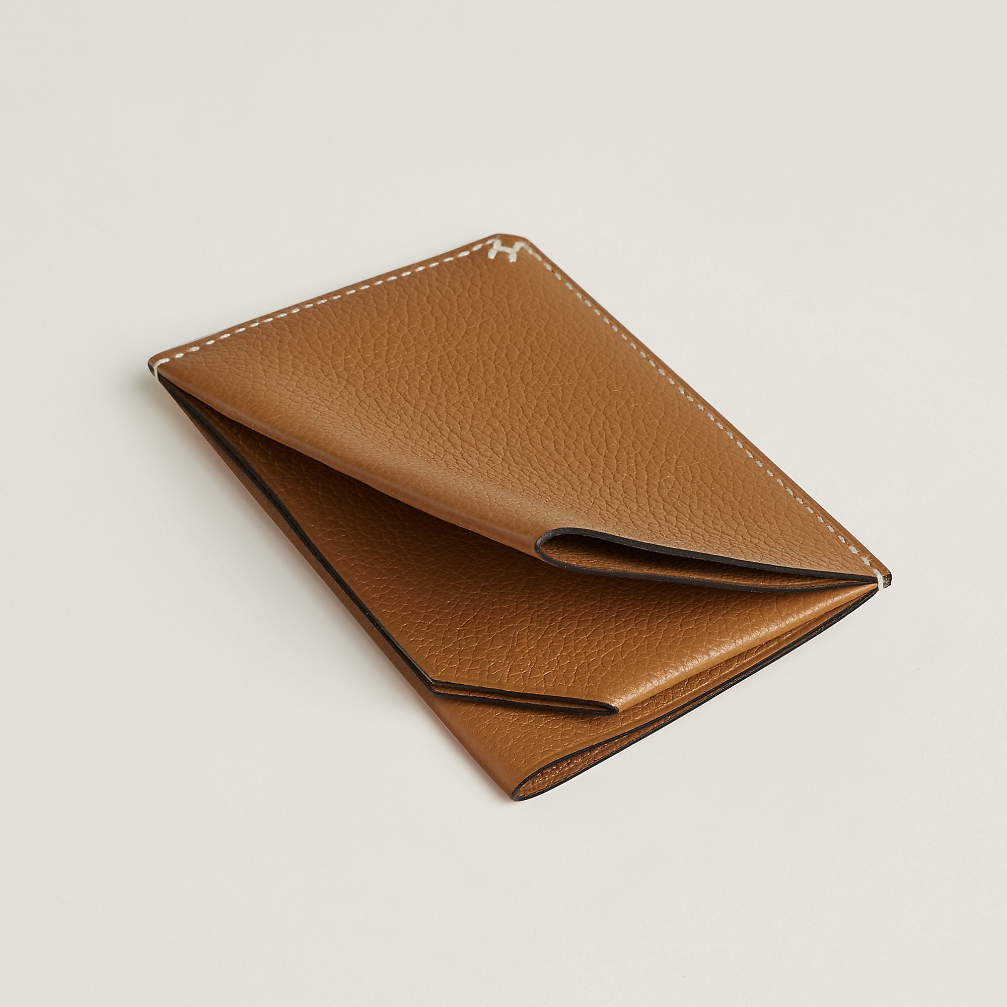 Hermes H Sellier Card Holder Gold