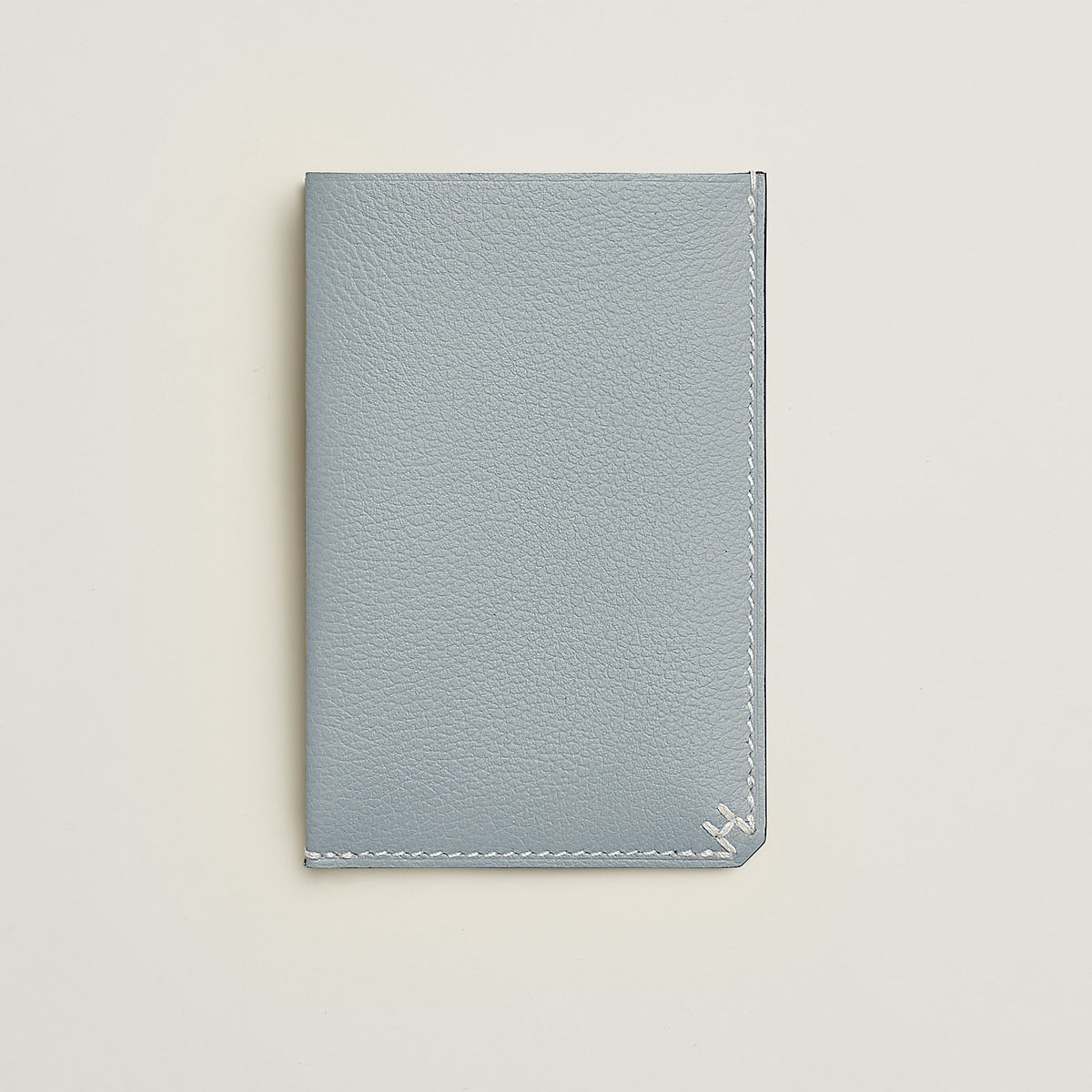 Hermes H Sellier Card Holder Bleu Glacier