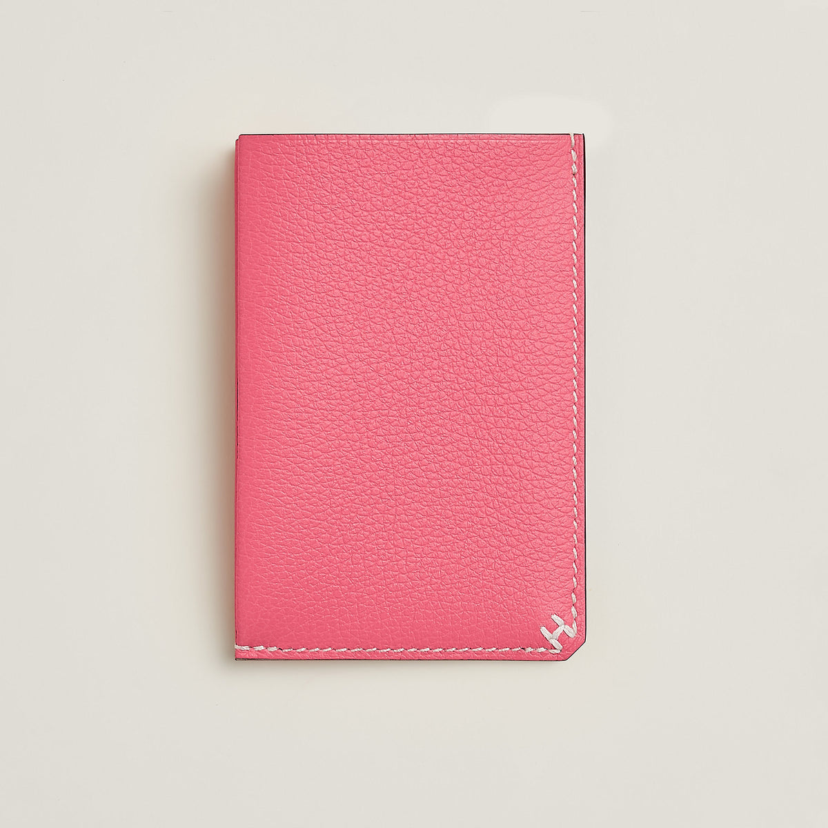 Hermes H Sellier Card Holder Rose Azale