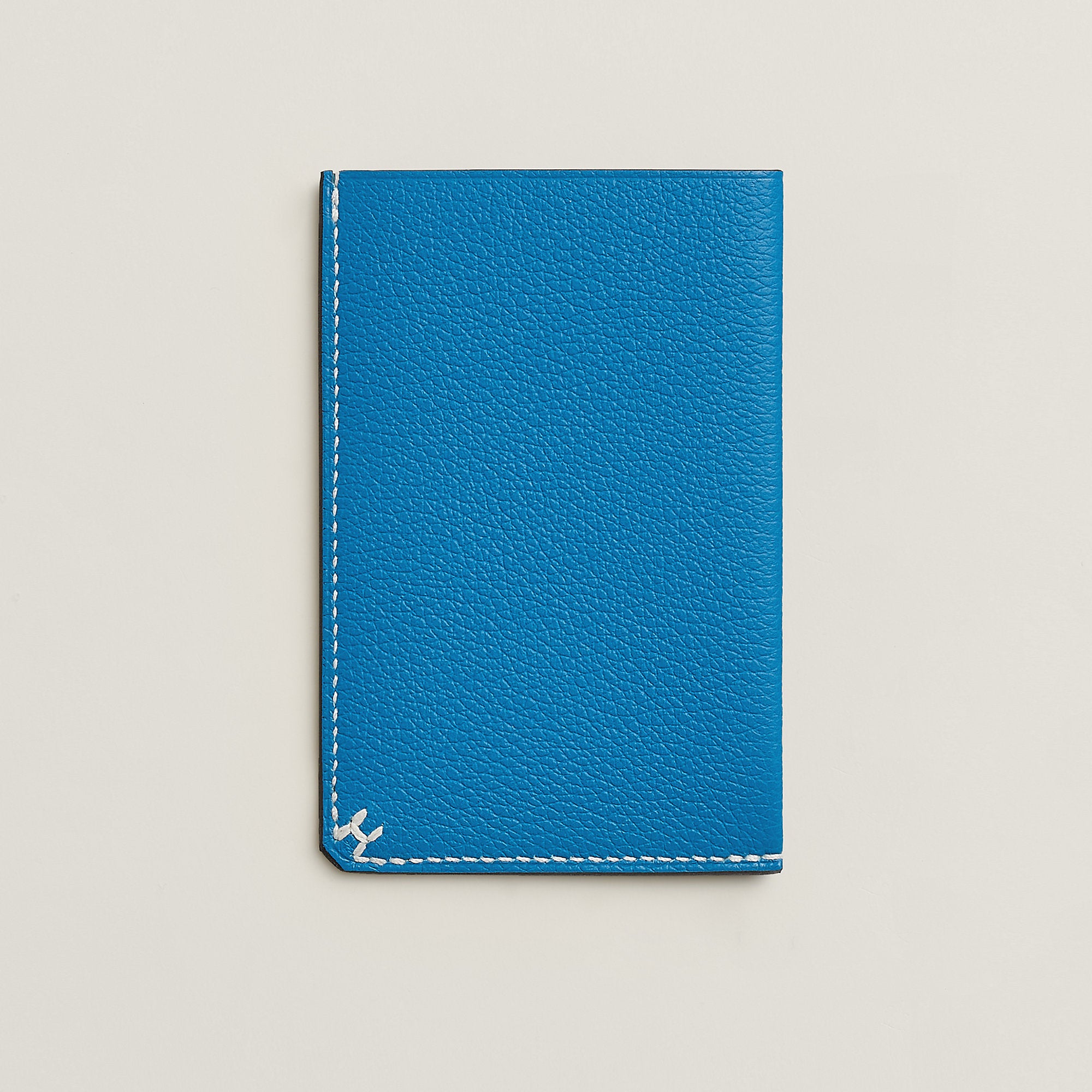 Hermes H Sellier Card Holder Bleu Zanzibar