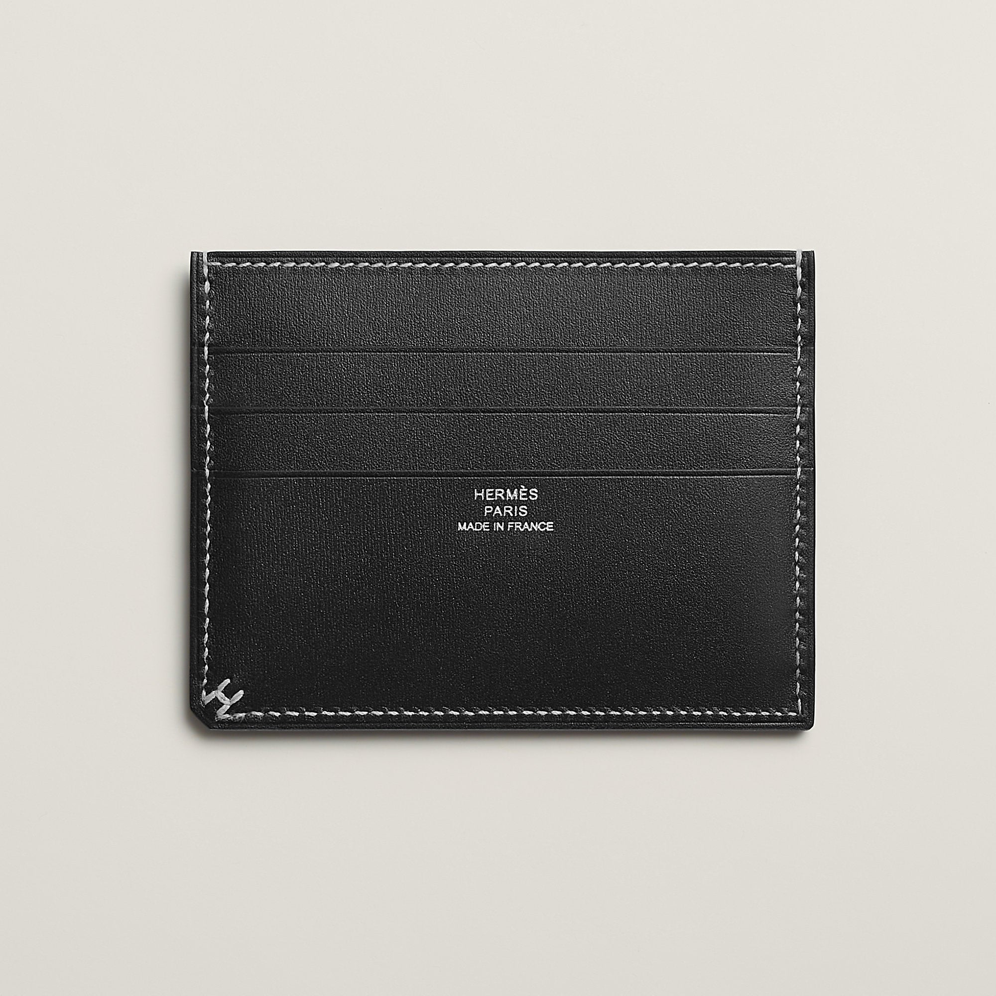 Hermes H Sellier Card Holder Noir