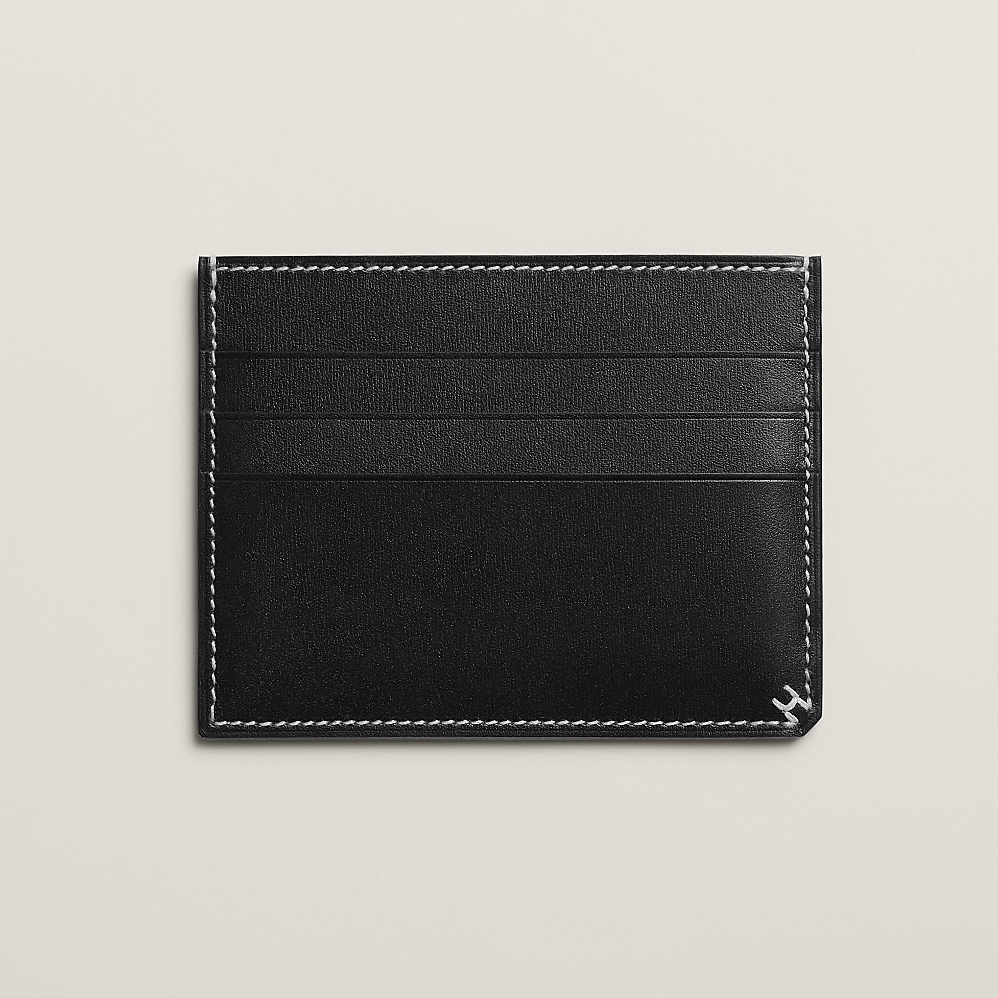 Hermes H Sellier Card Holder Noir