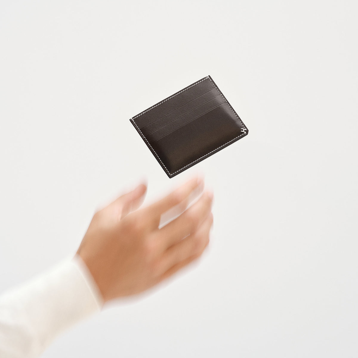 Hermes H Sellier Card Holder Toupe