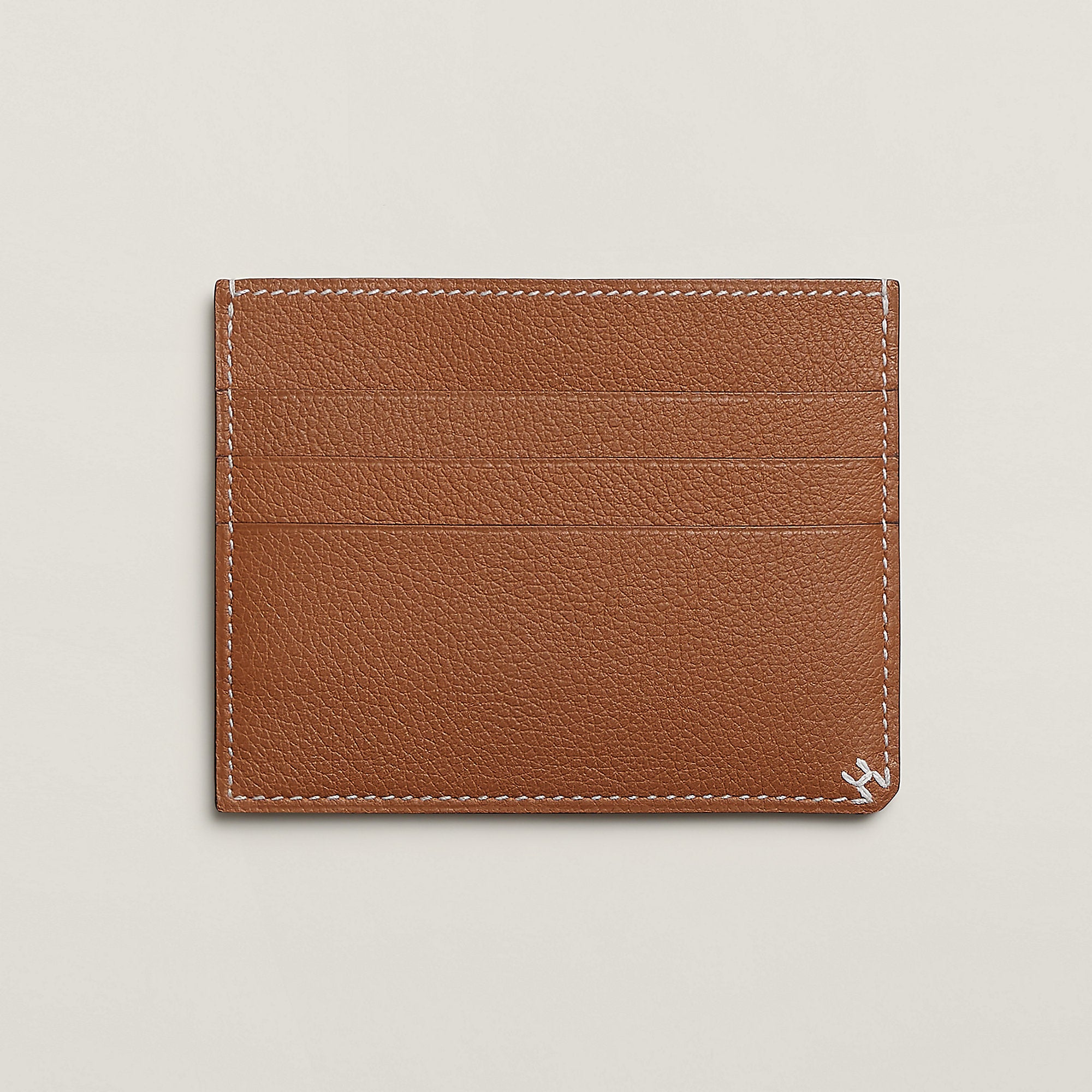 Hermes H Sellier Card Holder Gold