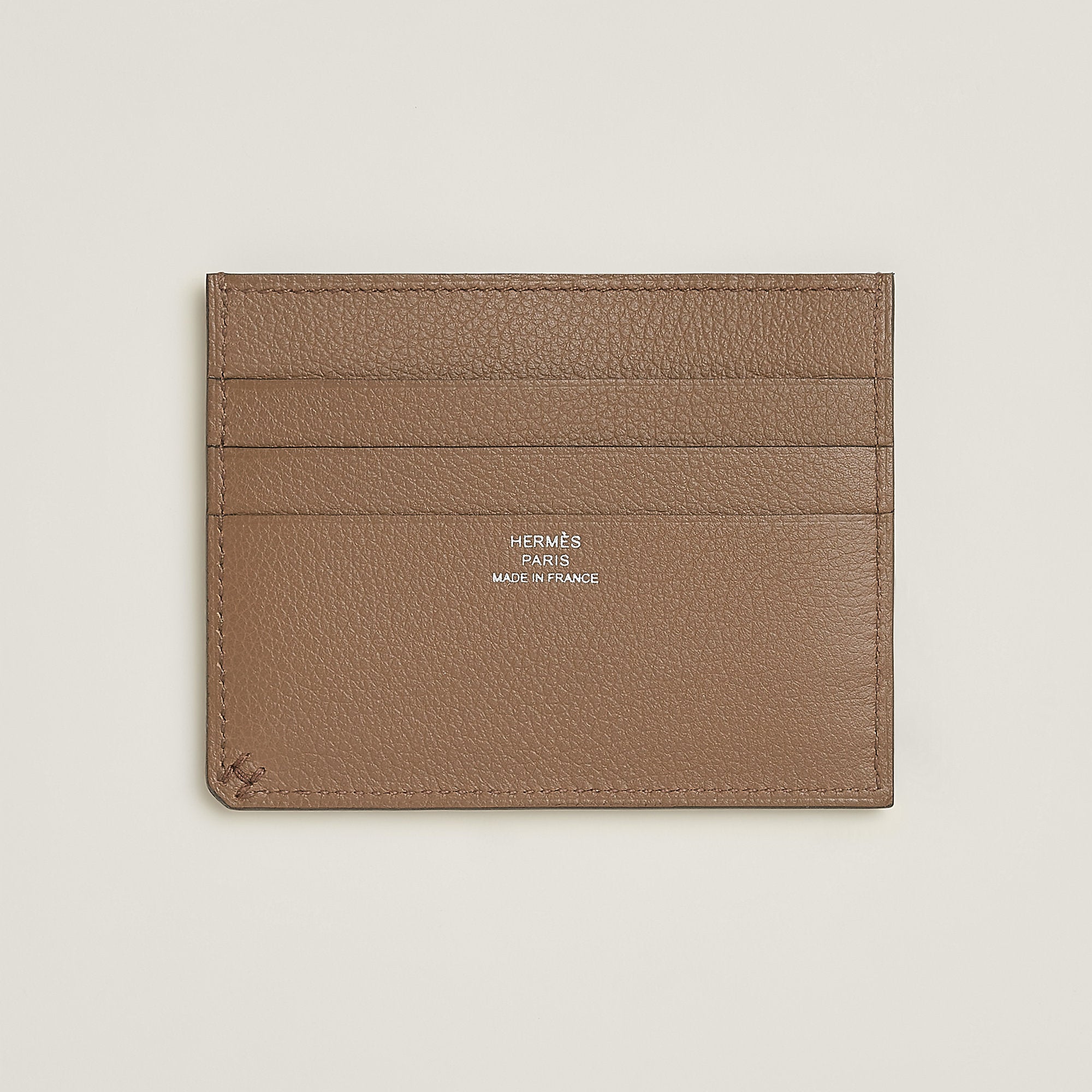 Hermes H Sellier Fil Card Holder Noir