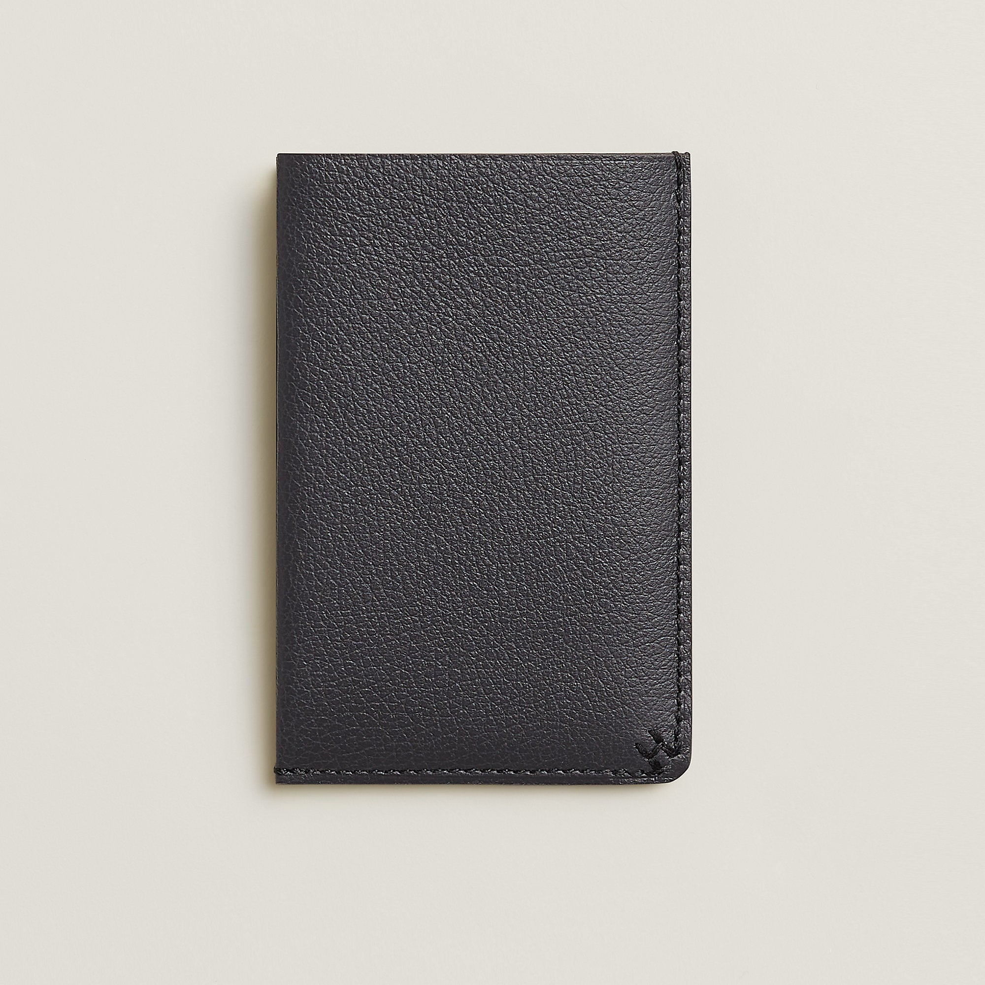 Hermes H Sellier Fil Card Holder Noir