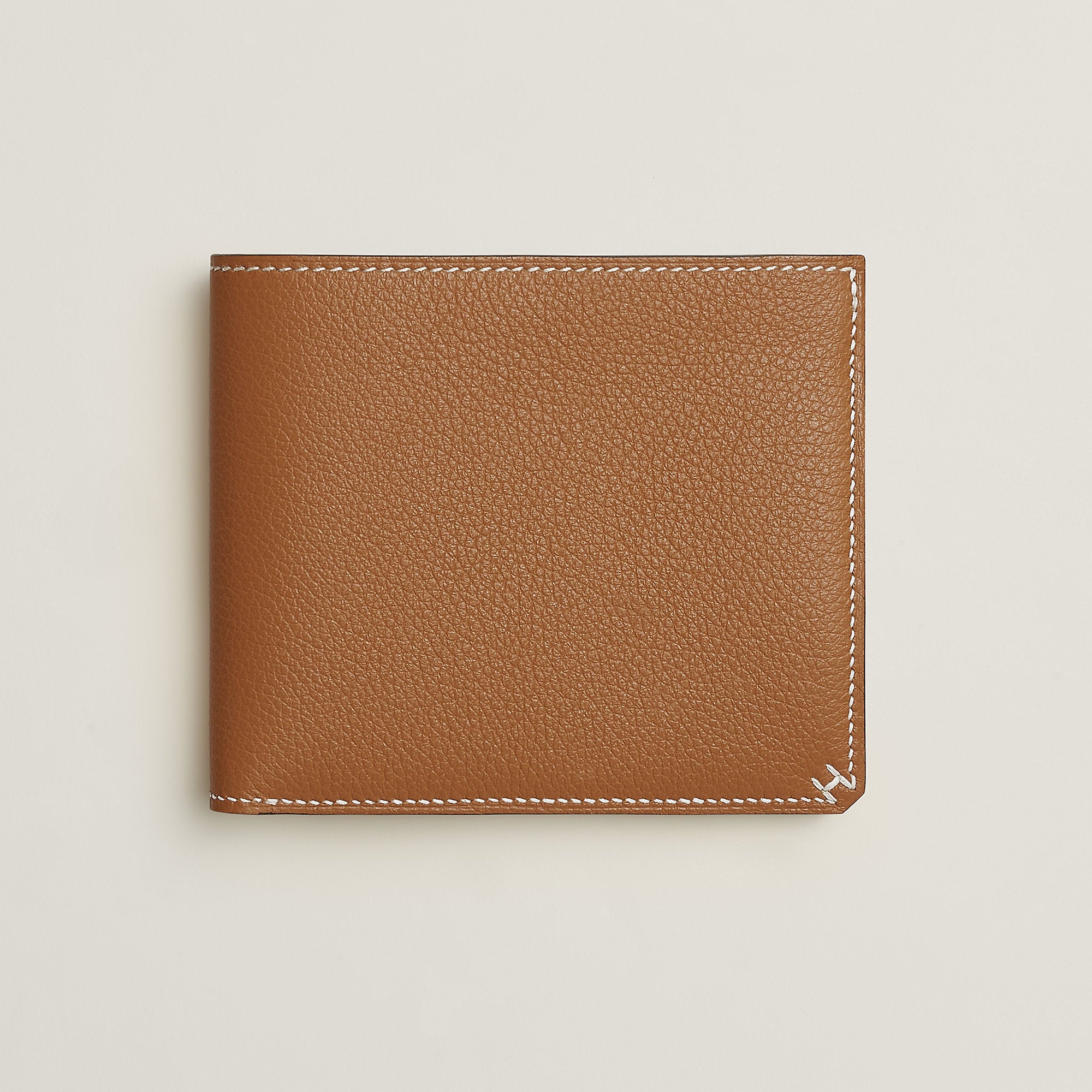 Hermes H Sellier Compact Wallet Gold