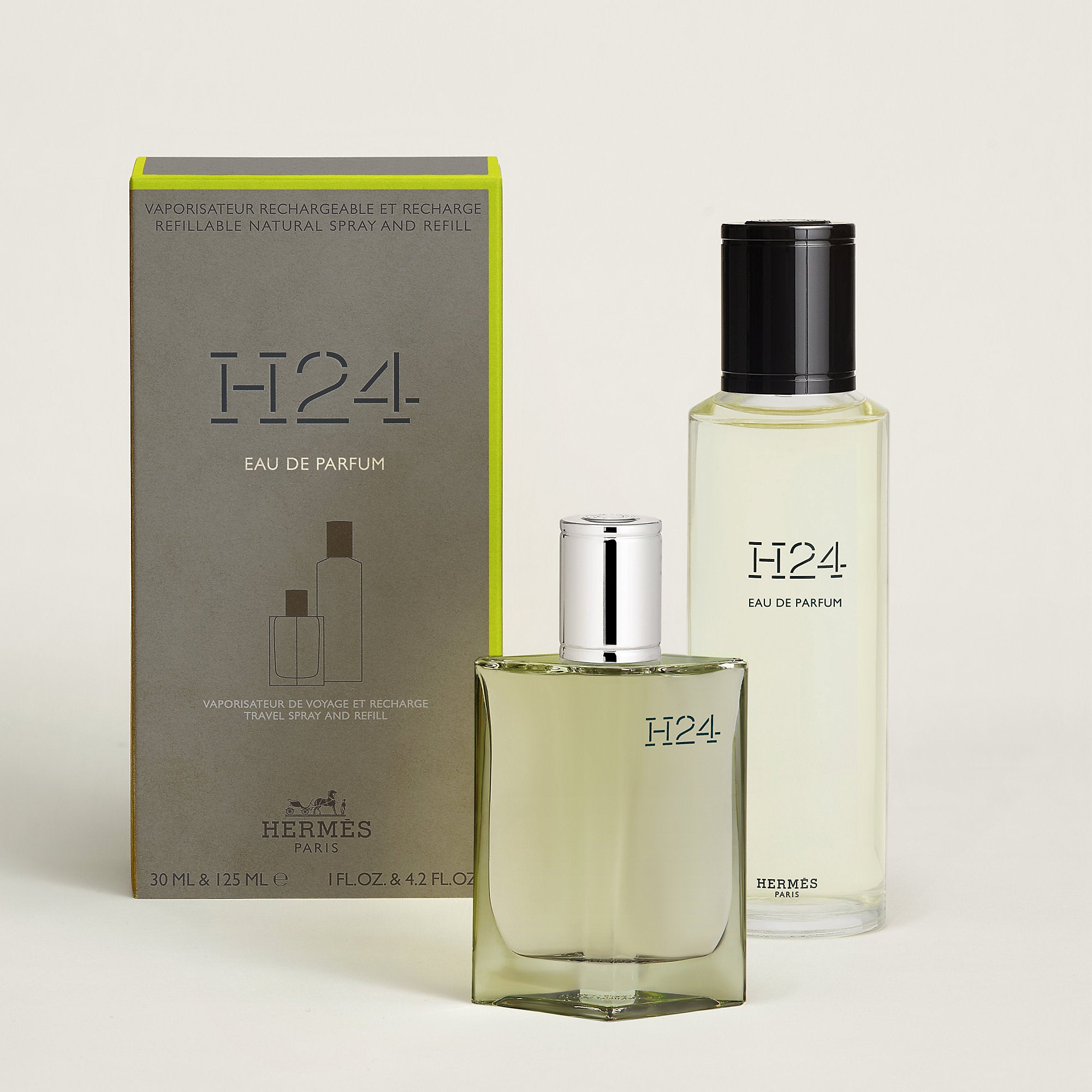 Hermes H24 Eau De Parfum Travel Spray And Refill