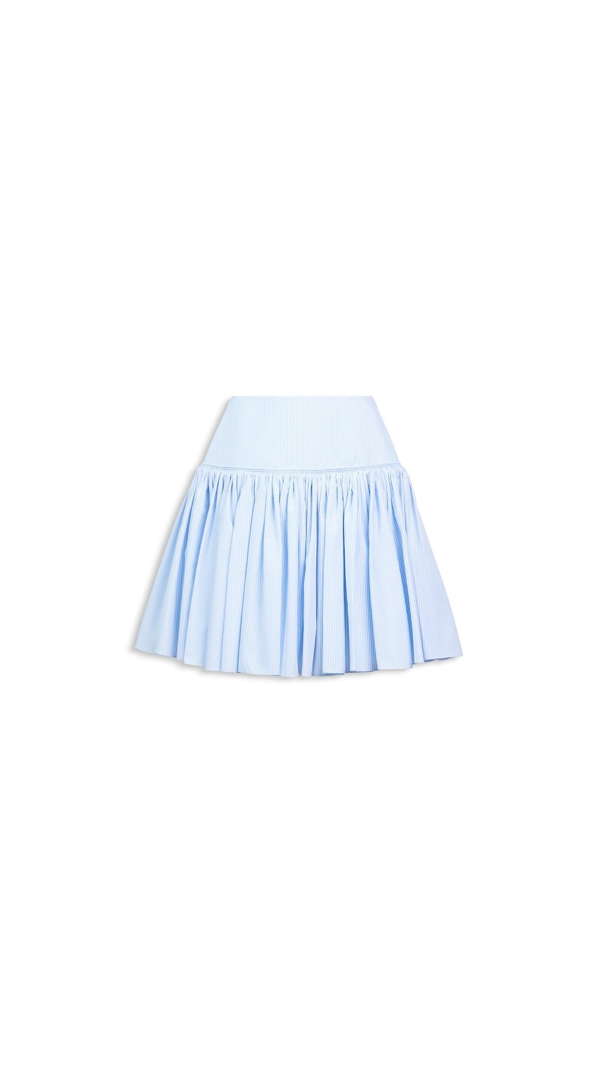 Alaïa Striped Poplin Basque Skirt