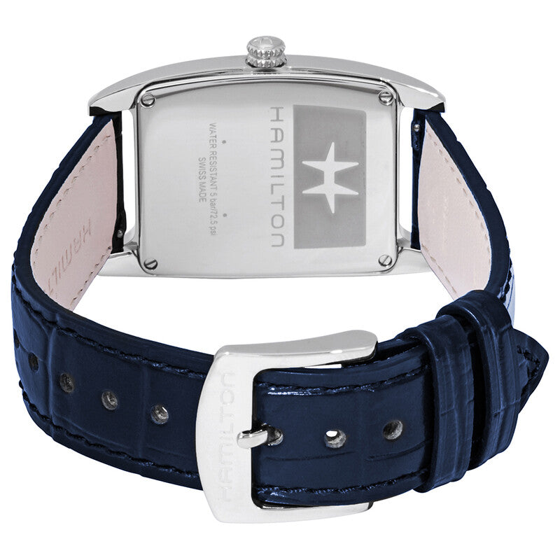 Hamilton Boulton L Silver Dial Blue Leather Women's Watch