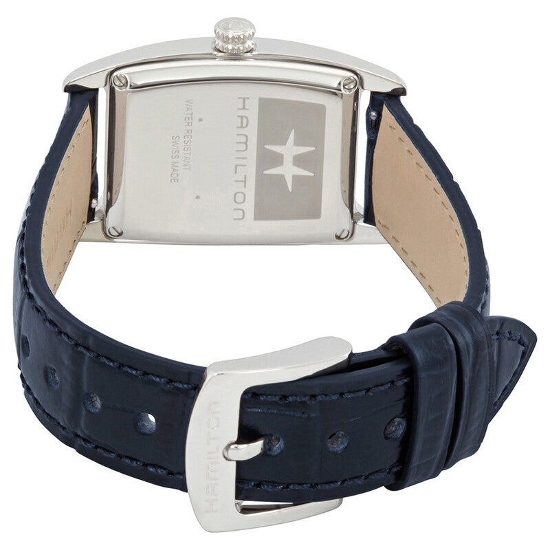 Hamilton Boulton Silver-White Dial Blue Leather Women's Watch