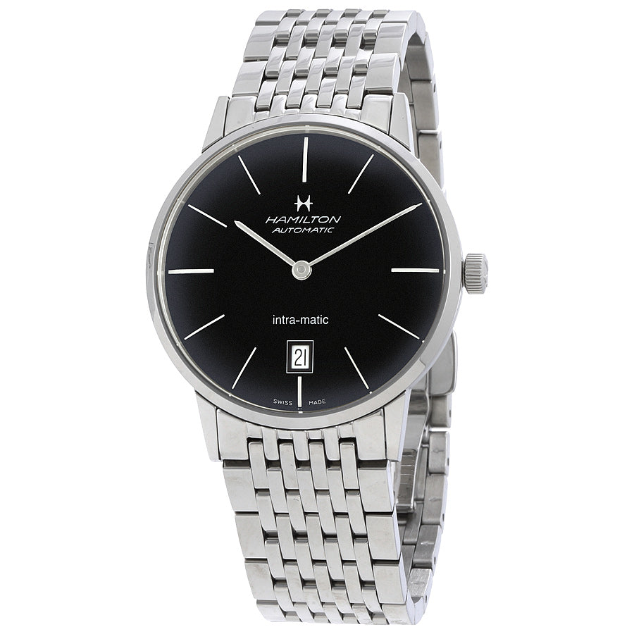 Hamilton Intra-Matic Automatic Black Dial Mens Watch