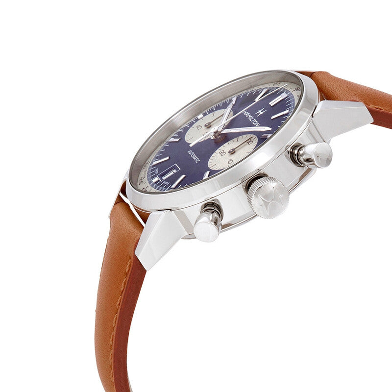 Hamilton Intra-Matic Chronograph Automatic Blue Dial Mens Watch