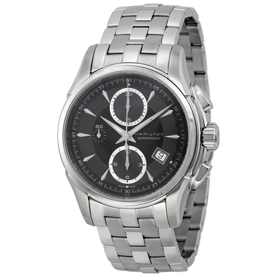 Hamilton Jazzmaster Automatic Chronograph Black Dial Mens Watch