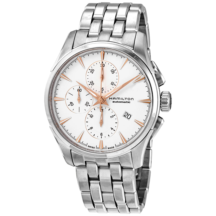 Hamilton Jazzmaster Chronograph Automatic Silver Dial Mens Watch